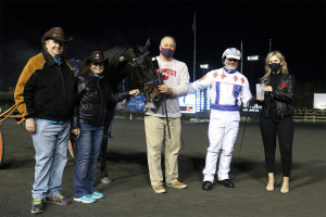 Ron and connections after winning the Harvest Series Final at Woodbine Mohawk Park.